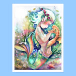 "Mermaid Loves her Seahorse" Poster posters