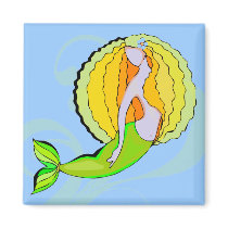 Mermaid magnets by hippyfarm Mermaid magnets
