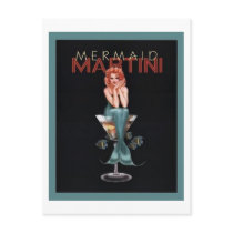 Mermaid Martini Postcard