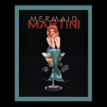 Mermaid Martini Posters