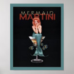 Mermaid Martini Posters