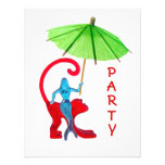 Mermaid Monkey Party Invite invitations
