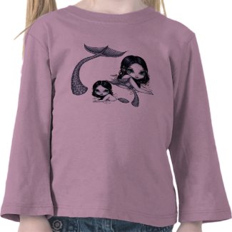 Mermaid Mother and Child Shirt shirt