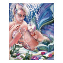 Mermaid Mother & Child Print by Creechers Mermaid Mother & Child Print