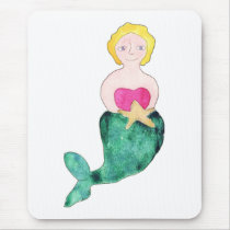 Mermaid Mousepad by ginyhogan Mermaid Mousepad