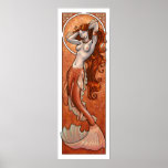 Mermaid Nouveau Copper Print