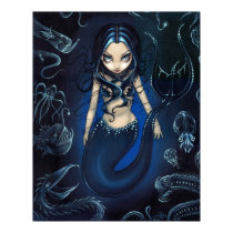 Mermaid of the Deep ART PRINT abyssal zone