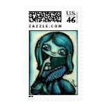Mermaid on a shell postage