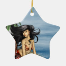 Mermaid on Beach  Ornament