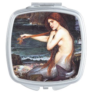 Mermaid On The Shore Makeup Mirrors