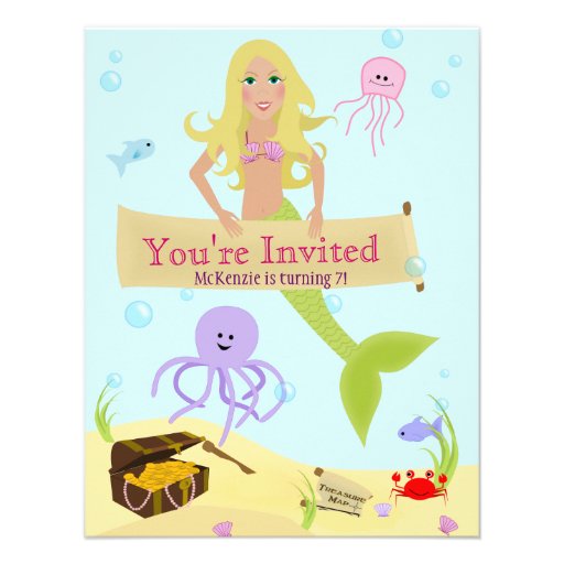 Mermaid Party Invitation