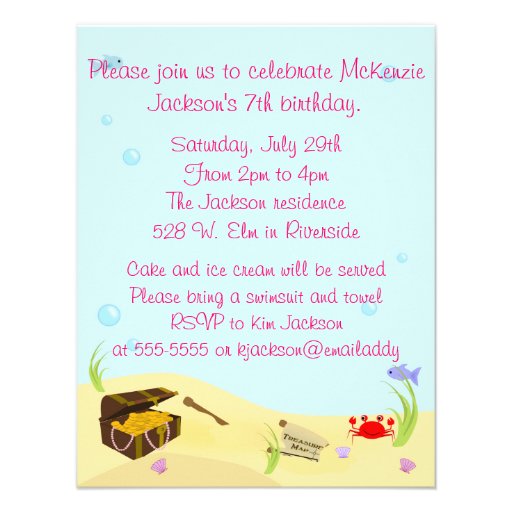 Mermaid Party Invitation