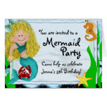 Mermaid Party Invitation Card