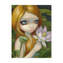 "Mermaid Picking Lotus Blossoms" Postcard by strangeling "Mermaid Picking Lotus Blossoms" Postcard