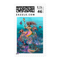 Mermaid postage by FunGraphix Mermaid postage