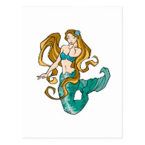 Mermaid postcards