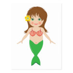 Mermaid Postcard Template