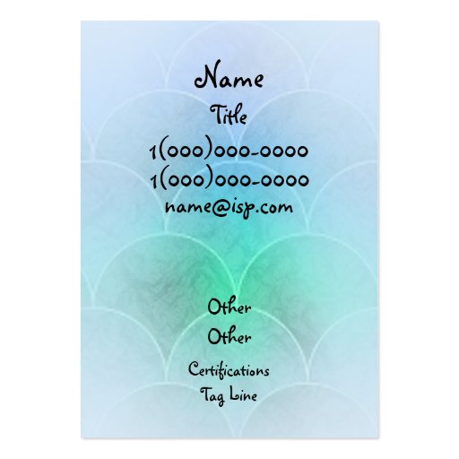 Mermaid Scales Business Card Template (back side)