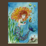 Mermaid - Seahorse Poster posters
