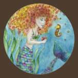 Mermaid - Seahorse Sticker stickers