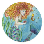 Mermaid - Seahorse Sticker