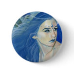 Mermaid Shades of Blue Button