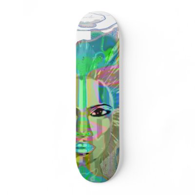 Mermaid Skate Board by DigitalCreations