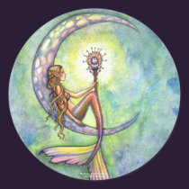 Mermaid Sticker Fantasy Art by Molly Harrison stickers