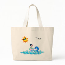 mermaid sunning herself 1 bags by grandmadina mermaid sunning herself 1 bags