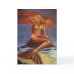 Mermaid Sunset Greeting Card