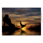 Mermaid Sunset Notecard