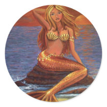 Mermaid Sunset Stickers