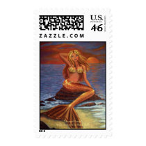 Mermaid Sunset - US stamps