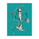 mermaid swirl 2 postcards by dragonflycatcher13 mermaid swirl 2 postcards