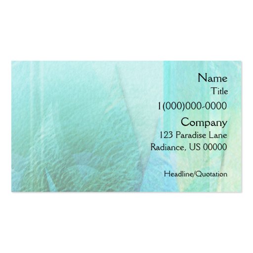 Mermaid Tails Abstract 1 Business Card Templates (back side)
