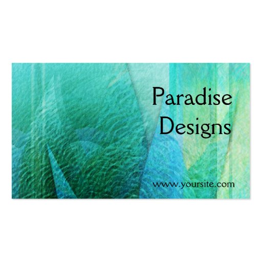 Mermaid Tails Abstract 1 Business Card Templates (front side)