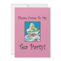 Mermaid Tea Party Invitations