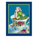 Mermaid Tea Post Card Postcard