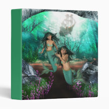 Mermaid Twins  Binder