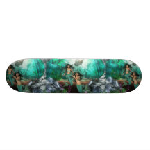 Mermaid Twins  Skateboard
