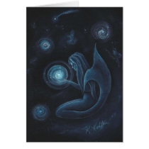 Mermaid Universe Greeting Card cards
