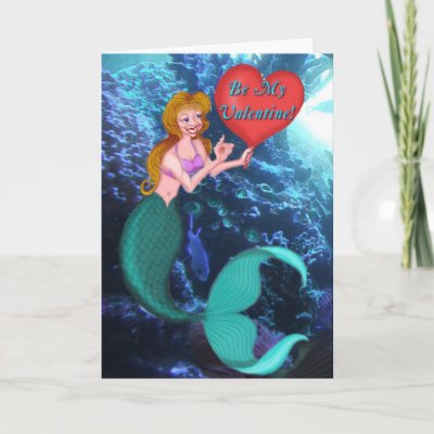 Mermaid Valentine Cards