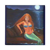 Mermaid Wild - Magnet by SusanRodio Mermaid Wild - Magnet