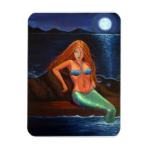 Mermaid Wild Magnet - By Susan Rodio Art magnets