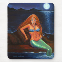Mermaid Wild - Mouse Mat mousepads by SusanRodio Mermaid Wild - Mouse Mat mousepads