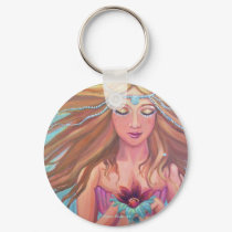 Mermaid Wish - Key Ring keychains by SusanRodio Mermaid Wish - Key Ring keychains