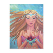 Mermaid Wish Postcard by SusanRodio Mermaid Wish Postcard
