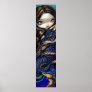 Mermaid with a Black Sea Serpent Art Print dragon