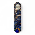 Mermaid with a Black Sea Serpent SKATEBOARD dragon Mermaid with a Black Sea Serpent SKATEBOARD dragon