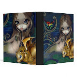 Mermaid with a Golden Dragon Binder fantasy art